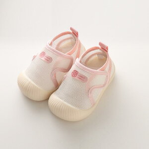 ベビー靴 春夏 メッシュ シューズ 赤ちゃん 学び 練習 靴 0歳 1歳 2歳 3歳 韓国風 柔らかい 靴底 滑り止め 室内履き コットン 通気性 パステルカラー