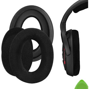 Geekria �C���[�p�b�h Comfort �݊��� �p�b�h �[���n�C�U�[ Sennheiser GAME ONE, PC360, PC363D, PC373D �w�b�h�z���ɑΉ� �p�b�h �C���[/�C���[�J�b�v �x���A (�u���b�N)