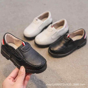 靴 子供用 フォーマル シューズ 男の子 ローファー 春秋 ブラック レザー ソフトボトム スリッポン 発表会 演奏会 結婚式