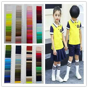 シャツ 子供用 スクールシャツ パンツ 生地 綿 高密度ツイル 接触冷感 吸湿速乾 春夏