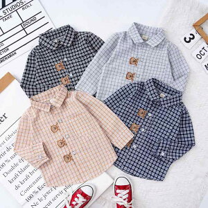 子供用 格子柄シャツ パンツセット 3点セット 秋物 ベビー 男の子 赤ちゃん 幼児 普段着 綿95% ミントグリーン ブラック 80cm 90cm 100cm(x2)