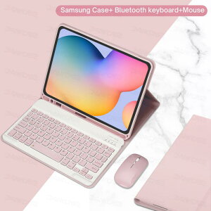 �^�u���b�g�P�[�X Samsung S6 Lite S7 S8 A8 Bluetooth �L�[�{�[�h�t�� �X�^���h�@�\�t�� PU���U�[ �u���b�N �O���[�� �s���N �u���[3