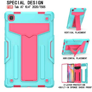 �^�u���b�g�P�[�X Samsung Galaxy Tab A7 104 T500 T505 T507 �ی�J�o�[ �X�^���h�@�\ �ϏՌ� TPU �v���X�`�b�N