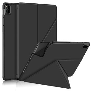 �^�u���b�g�P�[�X Huawei MatePad Pro 126�C���` �S�ʕی� �Ռ��z�� �X�^���h�@�\�t�� �u���b�N �l�C�r�[ �O���[ �O���[�� ���C�����b�h ���[�Y�S�[���h3