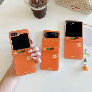 �X�}�z�P�[�X Galaxy Z Flip7/6/5/4/3 �g�уJ�o�[ �g�h�b�g ���̃I�����W�� PC�f�� �ϏՌ� ��F ���킢�� �؍�