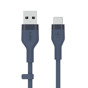 Belkin USB-A to USB-C �V���R���P�[�u�� iPad mini/iPad Pro/iPad Air/Galaxy/Android�X�}�[�g�t�H���Ή� ���ϋv USB-IF�F�� 1M �u���b�N BOOST CHARGE��Flex CAB00