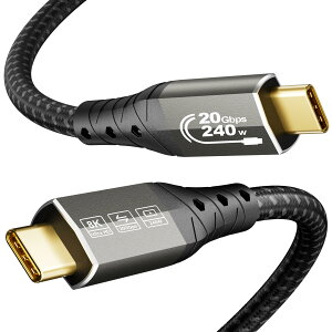 USBC USBC �P�[�u�� 1m�AUSB C 3.2 20Gbps �����f�[�^�]���A8K@30Hz�A 4K@144Hz / 60Hz USB C �f���o�́A240W PD 3.1 �}���[�d�AUSB �^�C�vc �P�[�u��(Thunderbolt 4�AiPhone 16�AMacBook Pro�AiPad�AiPad Pro�A XPS �ASSD�p)