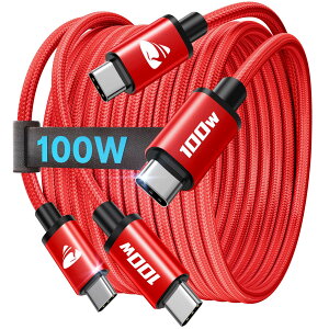 USB C to USB C �P�[�u�� �y1M/2�{ PD�Ή� 100W/5A �}���[�d�zUSB �^�C�vc �f���h�~ �����f�[�^�]�� �i�C�����҂� Type C to C �[�d�P�[�u�� E-Marker���� iPhone 17 16 15 Pro Max MacBook iPad Android �m�[�gPC �Ή�(��)