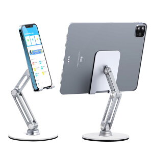 iPad �X�^���h stand �^�u���b�g�X�^���h ��� �y��420g �֐ߍd������ �K�`�K�`���� 12.9�C���`�^�u���b�g�Ή� �܂肽���ݎ� �A���~����360�x��]���X�}�z�X�^���h iPad mini pro 2026/Fire HD/Switch/Kindle/i