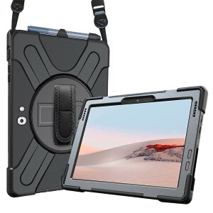 Surface Go 4/3/2/1 �P�[�X(2023/2021/2020/2018)10.5,�ϏՌ�TPU�J�o�[ 360°��]�X�^���h �n���h���X�g���b�v �]�u���b�N