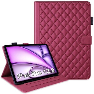 for ipad air 13�C���` �P�[�X (M2) ipad pro 13�C���` �P�[�X 2024 ipad air 13�C���` �J�o�[ �J�[�h���[ �X�^���h�@�\ �ϏՌ� ����PU���U�[ ���΃N���b�v �S�ʕی� ipad air m2 �P�[�X �ی�J�o�[ PU���U�[ (13 