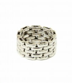 LAVER / ラバー : 5 LINK RING : リング 指輪 アクセサリー ジュエリー メンズ ハンドメイド 1.3cm幅 ファイブリンク 5列 つなぎデザイン ギフト プレゼント 収納袋 巾着付属 ファッション小物 シンプル : LAVER-NO-16 【COR】【コンパクト】