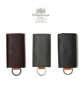 Whitehouse Cox / ホワイトハウスコックス : KEY CASE DERBY COLLECTION / 全3色 : ホワイトハウス キーケース ダービー コレクション ホースハイドレザー 馬革 革 鍵 革小物 メンズ プレゼント ギフト : S-9692-DERBY【MUS】【宅急便コンパクト】