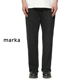 【送料無料】marka / マーカ : SHOE CUT JEANS - BLACK - : シューカットジーンズブラック デニムパンツ シューカット シルエット セットアップ バイカーパンツ フレア オーガニックコットン ストレート ジャストレングス : M24A-04PT32C【COR】【WIS】