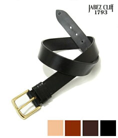 JABEZ CLIFF / ジャベツクリフ : J.CLIFF CB002 1 1/2"【STIRRUP LEATHER BELT】(3.8cm幅) / 全4色 : レザーベルト ロイヤルワラント ブライドルレザー ベルト メンズ 革小物 イギリス製 カジュアル ギフト プレゼント 贈り物 : JCLIFF-CB002 【MUS】