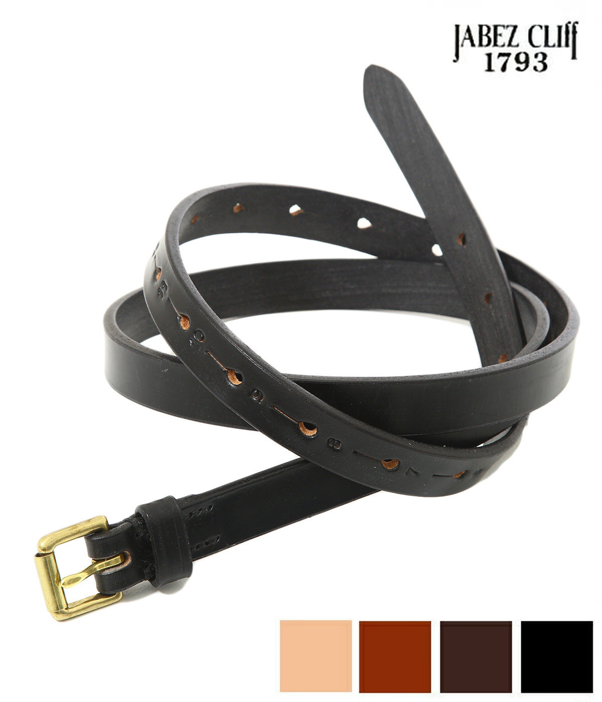 送料無料】JABEZ CLIFF / ジャベツクリフ : Long Saddle Leather Belt