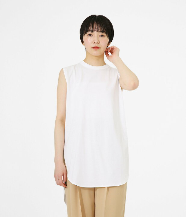 楽天市場】ATON : [レディース]18/- SUVIN AIR SPINNING ROUND HEM  
