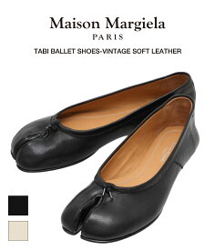 【送料無料】Maison Margiela / メゾン マルジェラ : 【レディース】TABI BALLET SHOES-VINTAGE SOFT LEATHER- / 全2色 : タビ バレー レザー 靴 レディース フラットシューズ ヴィンテージレザー 本革 シューズ パンプス : S58WZ0042-P3753【ANN】