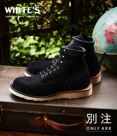 【送料無料】Whites Boots / ホワイツブーツ : 【ONLY ARK】別注 FOREMAN : フォアマン ブーツ ヴィブラムソール スウェードレザー ハンドメイド オリジナル 限定 アウトドア ブラック オンリーアーク 防臭性 吸湿性 : ONLYARK-0-5008【STD】【WIS】