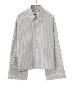 【送料無料】MM6 Maison Margiela / エムエムシックス メゾンマルジェラ : 【レディース】SHIRT : シャツ ストライプ オーバーサイズ ブラウス 長袖 MM6 マルジェラ Maison Margiela レディース : S52DL0200S76458002F【ANN】