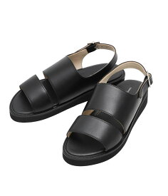 BEAUTIFUL SHOES / ビューティフルシューズ : 【レディース】BACK BELT SANDALS(HARDNESS 60 SOLE) : サンダル レザーサンダル レディース オブリークラスト ミニマル バックベルト 北米産ステアハイド ホースレザー : BSS2312012【DEA】