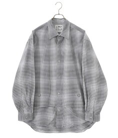 CMF OUTDOOR GARMENT / シーエムエフ アウトドア ガーメント : NEWSPAPER SHIRTS / 全2色 : 長袖シャツ トップス ニュースペーパー ブルーチェック ブラックチェック : CMF2301-CS05【AST】