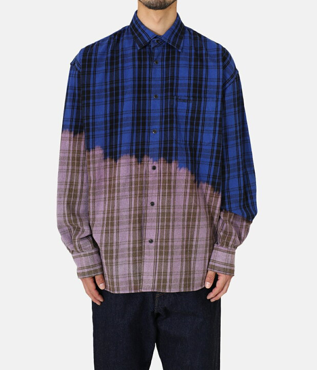 楽天市場】[SALE]VETEMENTS : BLEACHED FLANNEL SHIRT : UE63SH180[RIP 