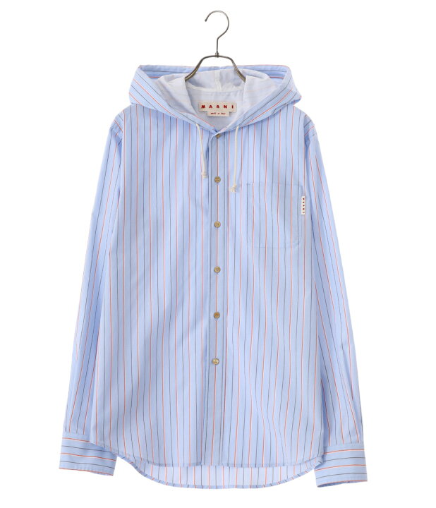 MARNI hoodie shirts マルニ ストライプ フーディーシャツ