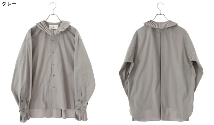 楽天市場】JUN MIKAMI : [レディース]プリーツカラーシャツ : 23SS-11 
