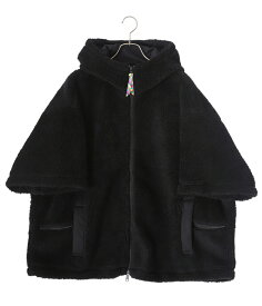 is-ness / イズネス : THM FLEECE HOODIE is-ness×Y(dot)BY NORDISK : フリースフーディ イズネス ワイドットバイノルディスク コラボ 裏地メッシュ 保温 フェイクスウェード ウール ゆったり ブラック メンズ : 1005AWFLEECET01【NOA】