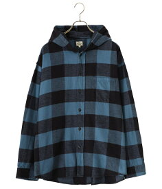 【送料無料】東洋エンタープライズ GOLD / ゴールド : COTTON NEL CHECK OVERSIZE PARKA / 全3色 : コットン ネルチェック オーバーサイズ パーカ ネルシャツ セットアップ フード付き チェック柄 ゆったり シャツアウター ビッグシルエット メンズ : 23B-GL29139【MUS】