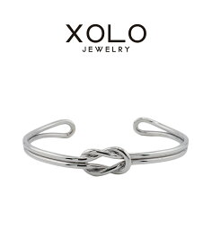 XOLO JEWELRY / ショロ ジュエリー : Double Knot Bangle - Large : ダブル ノット バングル ラージ シルバー ブレスレット ジュエリー メンズ シルバー : XOBG007【PIE】
