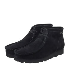 Clarks / クラークス : WallabeeBT GTX : ワラビーブーツ ゴアテックス ビブラムソール ミドルカット 防水透湿機能 防撥水スプレー 耐久性 ブラックスウェード マルチモデル メンズ 全天候対応 メンズ : 26173318【STD】