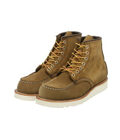 RED WING / レッドウィング : 6" CLASSIC MOC No.8881 : レッドウィング シックスインチクラシックモック アイリッシュセッター モカシンタイプ ラフアウトレザー オリーブ色 メンズ 防水 代表的 : 8881【STD】