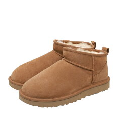 【送料無料】UGG / アグ : 【レディース】 Classic Ultra Mini / 全4色 : クラシック ウルトラ ミニ ブーツ ツインフェイスシープスキン スエード ロゴ レザーラベル 撥水 防汚性 靴 モコモコ レディース : 1116109【DEA】