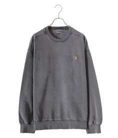 Carhartt WIP / カーハート ワークインプログレス : VISTA SWEATSHIRT : スウェットトップスコットン ヴィンテージ ピグメントダイ加工 シンプル ロゴ付き 裏起毛タイプ オーバーサイズ メンズ : I029522【REA】