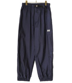 【送料無料】HELLY HANSEN / ヘリーハンセン : HH Logo Light Pants : ヘリーハンセン ナイロンパンツ パンツ ロゴライトパンツ 光沢 ナイロンパンツ ジップ シワ感 ワイドテーパード セットアップ 軽量 ストリート スポーティー メンズ ネイビー : HH22408【PIE】