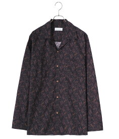 BALLAST ARK / バラストアーク : PAISLEY OPEN COLLAR SHIRT : ペイズリー オープン カラー シャツ オープンカラーシャツ 開襟シャツ 長袖 長袖シャツ 総柄 古着 ユーロ 24SS 春夏 新作 バラストアーク メンズ レディース ユニセックス : BA09-SH001【AST】