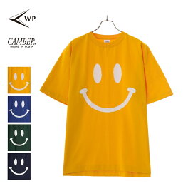 【送料無料】WP / ダブリューピー : WP×CAMBER SMILE T-SHIRTS / 全4色 : ダブリューピー キャンバー スマイル Tシャツ ティーシャツ 半袖 プリント メンズ : WP13-T14【WAX】【コンパクト】