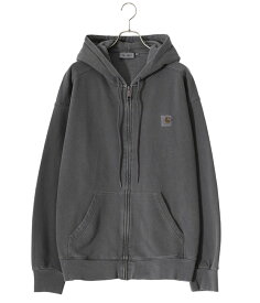 【送料無料】Carhartt WIP / カーハート ワークインプログレス : HOODED NELSON JACKET : フーデットネルソンジャケット フーディー ブルゾン ピグメントダイ ヴィンテージ カンガルーポケット タフ バルーンフィット : I033064【NOA】【REA】