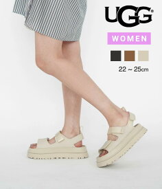 【送料無料】UGG / アグ : 【レディース】W GOLDENGLOW / 全3色 : ゴールデングロウ サンダル 厚底サンダル アグサンダル ボリュームソール 面ファスナー 調整可能 ストラップ 厚底 軽量 カジュアル レディース シーソルト ブラック ブラウン : 1152685【DEA】