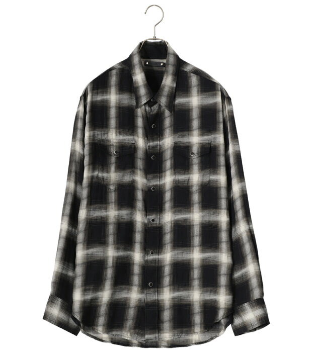 楽天市場】MINEDENIM : Distortion Ombre Check L.Western SH / 全2色 