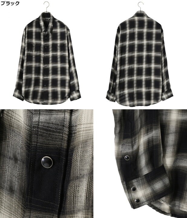 楽天市場】MINEDENIM : Distortion Ombre Check L.Western SH / 全2色 