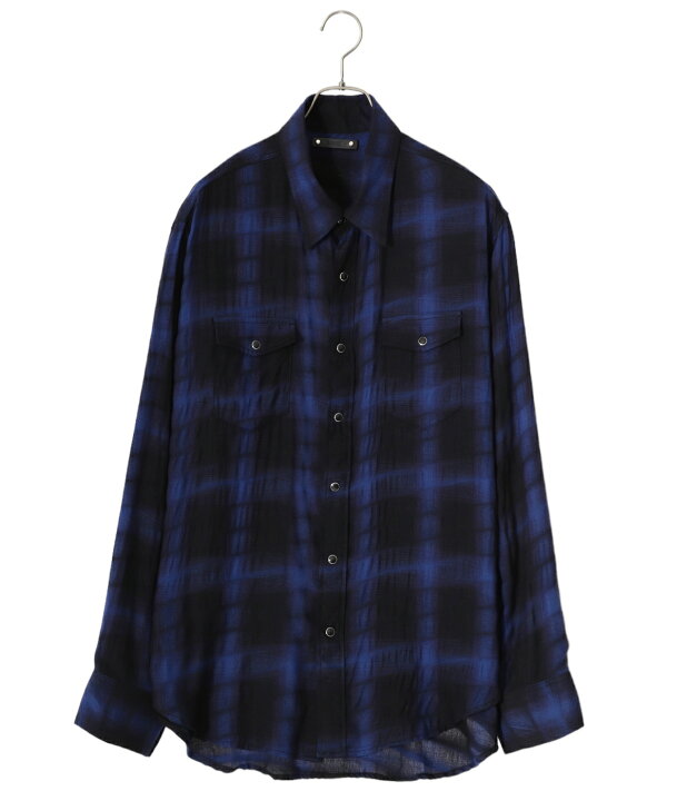 楽天市場】MINEDENIM : Distortion Ombre Check L.Western SH / 全2色 