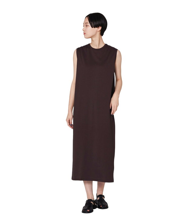 楽天市場】ATON : [レディース]SUVIN 60/2 NO-SLEEVE DRESS / 全2色  