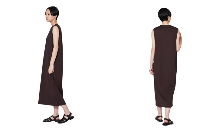 楽天市場】[送料無料]ATON : [レディース]SUVIN 60/2 NO-SLEEVE DRESS 