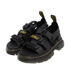 Dr.Martens / ドクターマーチン : 【レディース】Pearson : ペアソン レザー サンダル 軽量サンダル ブラック 3本ベルト ノンストレス 耐久性 ポリエステルウェビング ボリューム感 大きめ 女性 TRACT : 31574001【DEA】