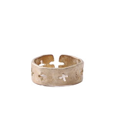 【送料無料】m.a+ / エムエークロス : multiple cross cut ring : マルチプル クロス カット リング 指輪 アクセサリー ヴィンテージライク シンプル 幅広 メンズ : AG51 ギフト 誕生日 プレゼント【RIP】【宅急便コンパクト】