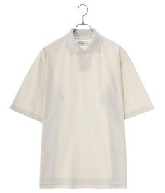 marka / マーカ : 1B POLO - 40//1 ORGANIC COTTON HIGH TWISTED PIQUE - / 全3色 : ワンボタンポロ 40/1オーガニックコットン ハイツイストピケ ポロシャツ カジュアル スキッパーシャツ ボックスシルエット 鹿の子 メンズ : M24A-19CS01B【COR】【WIS】