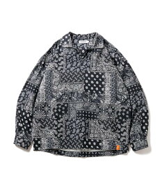 【送料無料】TIGHTBOOTH / タイトブース : TBPR / PAISLEY L/S OPEN SHIRT / 全2色 : ペイズリーロングスリーブ オープン シャツ 開襟 プルオーバー 長袖シャツ メンズ セットアップ ストリート スケートボード スケーター スケボー 上野伸平 メンズ トップス : 7392【ARK】